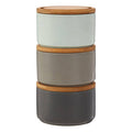 Orsina Fenwick Stacking Canisters – Set of 3 Airtight Kitchen Storage