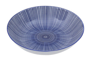 Orsina Maya 12-Piece Blue and White Ceramic Dinner Set for 4