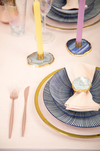Orsina Maya 12-Piece Blue and White Ceramic Dinner Set for 4
