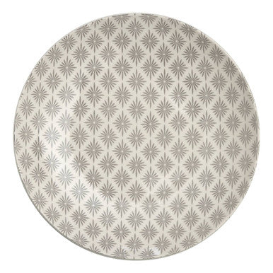 Orsina Maya 12-Piece Dinner Set – Grey and White Floral Tableware