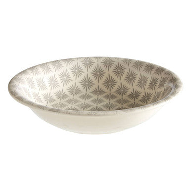 Orsina Maya 12-Piece Dinner Set – Grey and White Floral Tableware