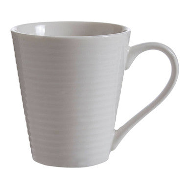 Orsina Avie 16 Pc Ribbed Dinner Set – White Ceramic Tableware