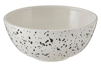 Orsina Speckled Salad Bowl – Modern Black and White Dolomite Serving Bowl