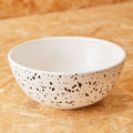 Orsina Speckled Salad Bowl – Modern Black and White Dolomite Serving Bowl