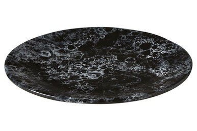 Orsina Black Marble Effect Dinner Plate – Modern Artisan Tableware
