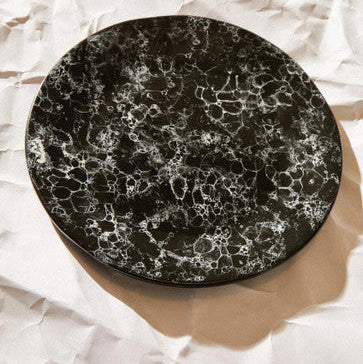 Orsina Hygge Small Marble Effect Side Plate – Charcoal Nordic Tableware