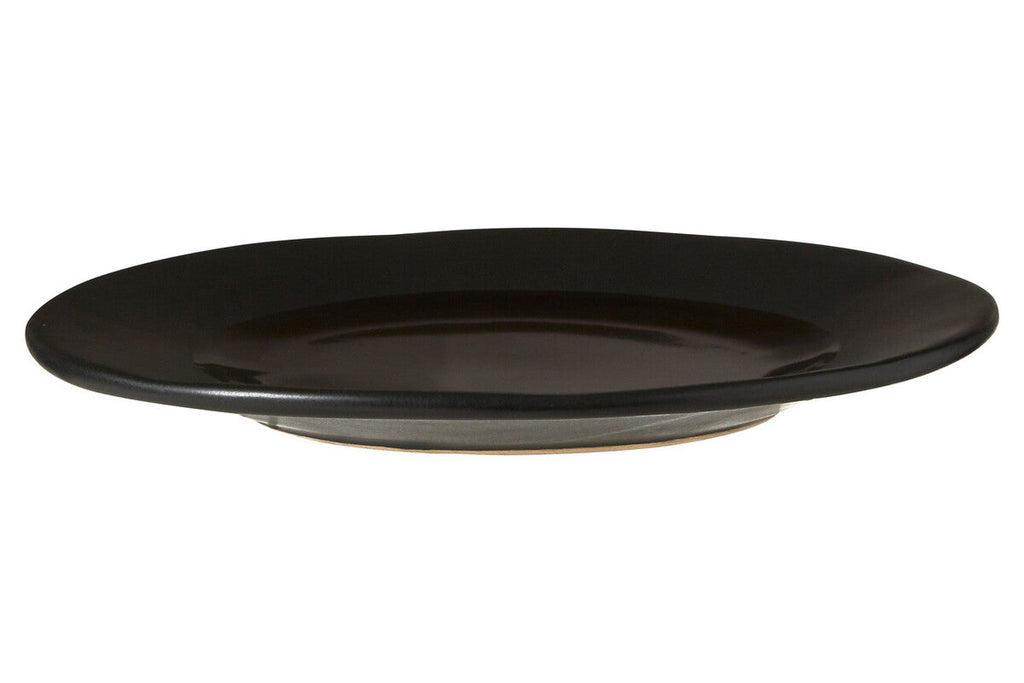 Orsina Hygge Black Stoneware Side Plate – Modern Minimalist Tableware