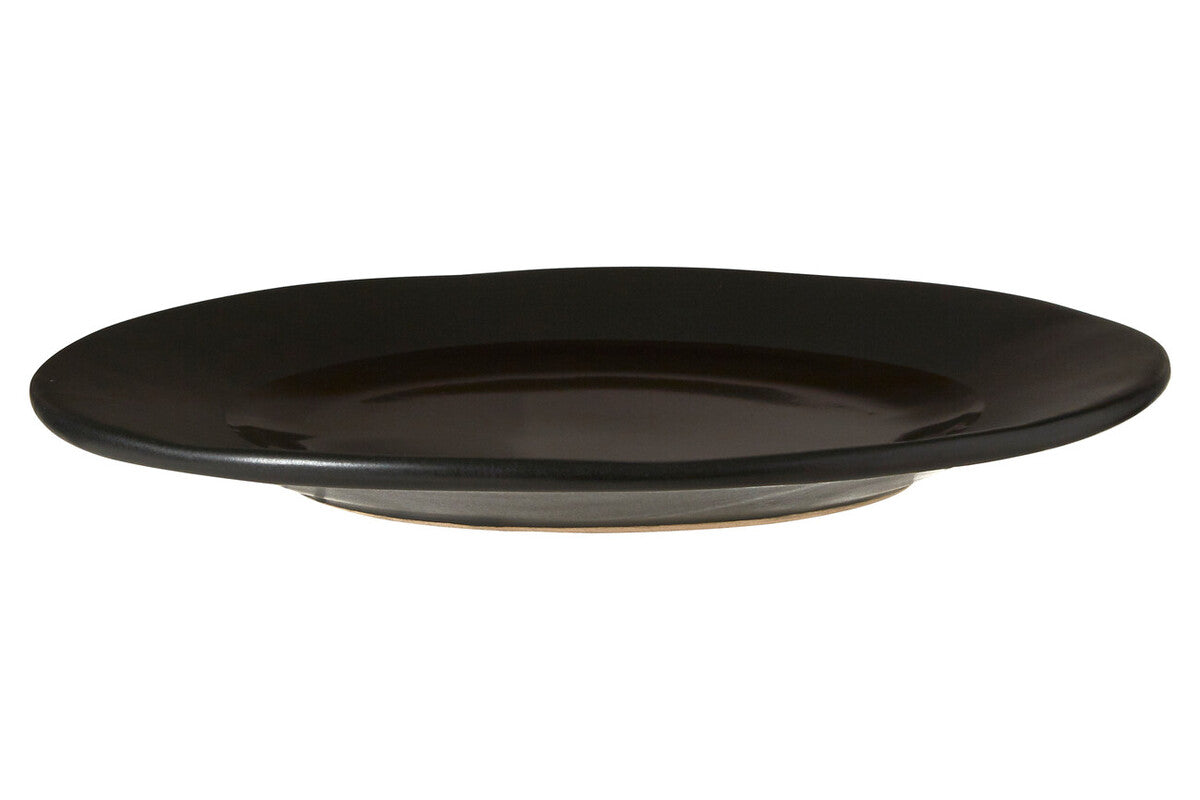 Orsina Hygge Black Stoneware Side Plate – Modern Minimalist Tableware
