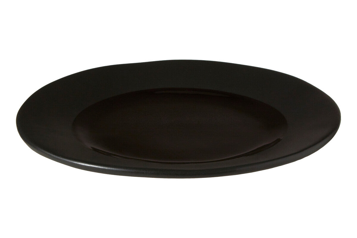 Orsina Hygge Black Stoneware Side Plate – Modern Minimalist Tableware