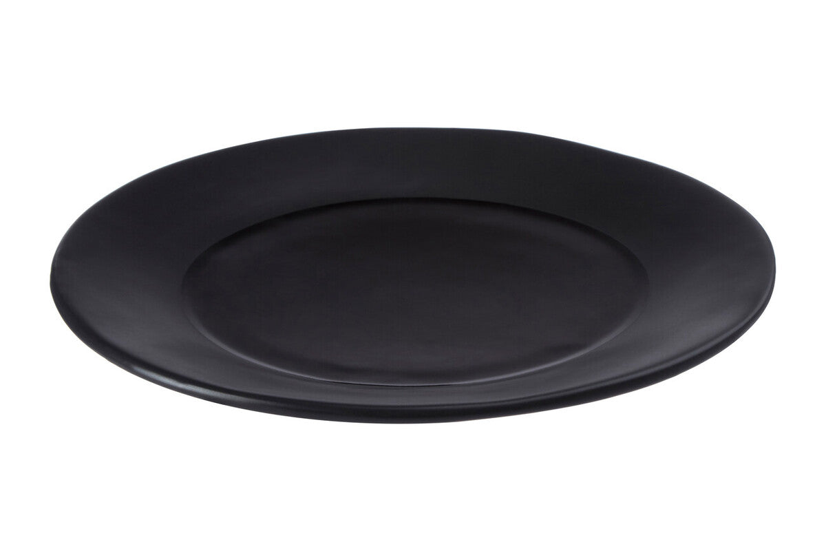Orsina Hygge Black Stoneware Dinner Plate – Minimalist Tableware