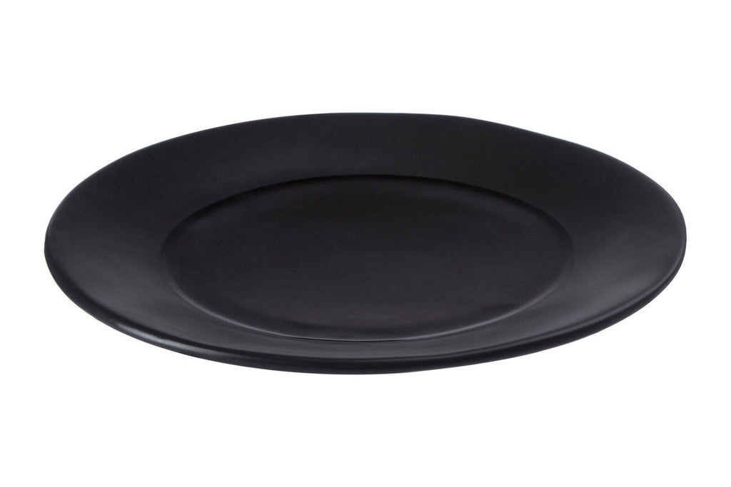 Orsina Hygge Black Stoneware Dinner Plate – Minimalist Tableware