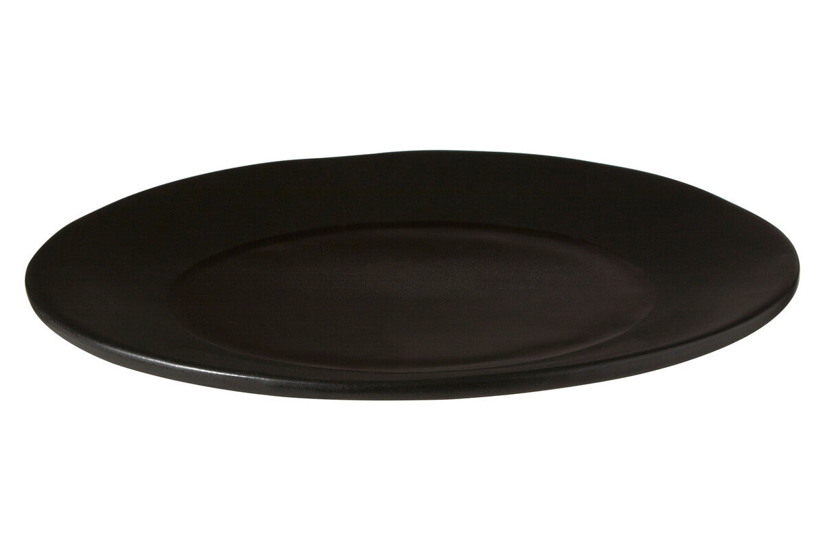 Orsina Hygge Black Stoneware Dinner Plate – Minimalist Tableware