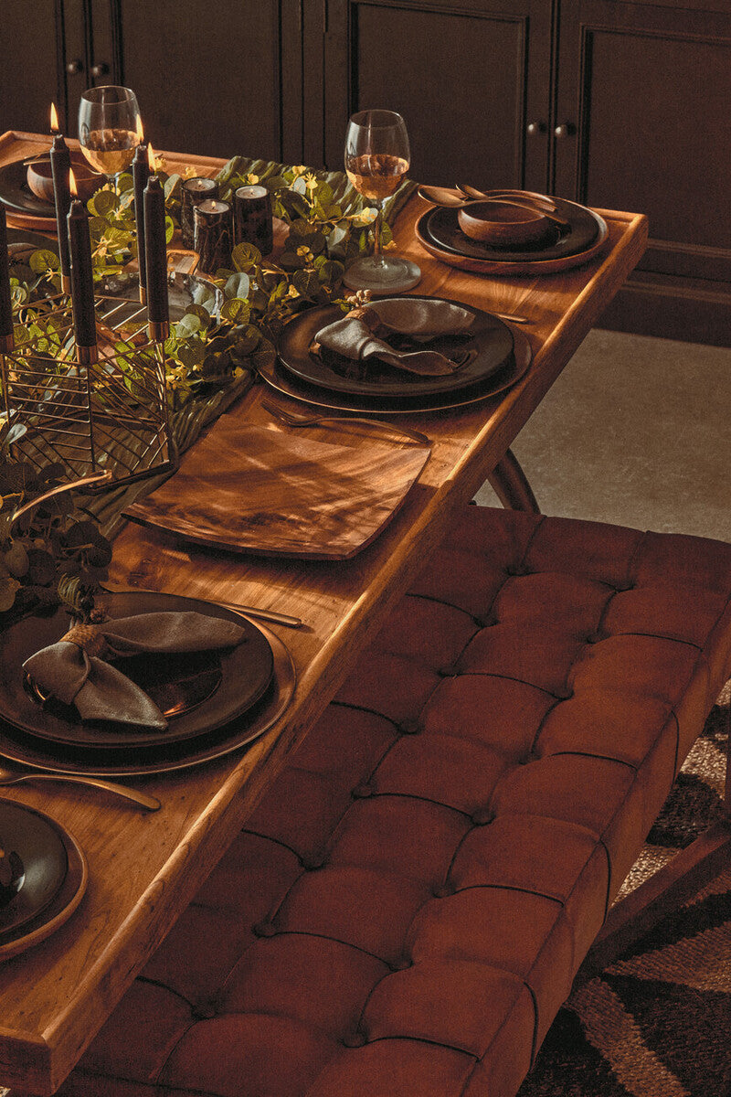 Orsina Hygge Black Stoneware Dinner Plate – Minimalist Tableware
