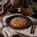 Orsina Hygge Black Stoneware Dinner Plate – Minimalist Tableware