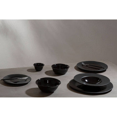 Orsina Hygge Black Stoneware Pizza Plate – Artisan Serving Platter