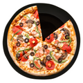 Orsina Hygge Black Stoneware Pizza Plate – Artisan Serving Platter