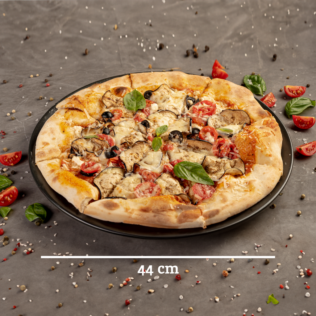 Orsina Hygge Black Stoneware Pizza Plate – Artisan Serving Platter