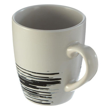 Orsina Middag Stoneware Mugs – Set of 4 White and Bark Effect