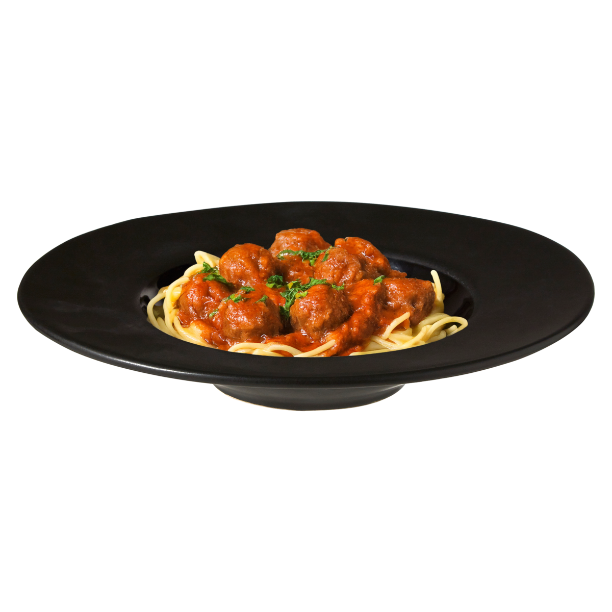 Orsina Hygge Black Pasta Bowl – Handcrafted Ceramic Shallow Rimmed Bowl