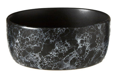 Orsina Hygge Black Faux Marble Bowl – Modern Serving and Decor Dish