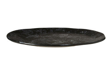 Orsina Black Marble Effect Pizza Plate – Modern Ceramic Serving Platter