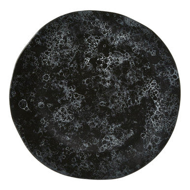 Orsina Black Marble Effect Pizza Plate – Modern Ceramic Serving Platter