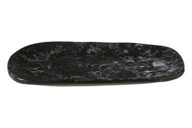 Orsina Hygge Small Black Marble Effect Serving Platter – 12 Inch
