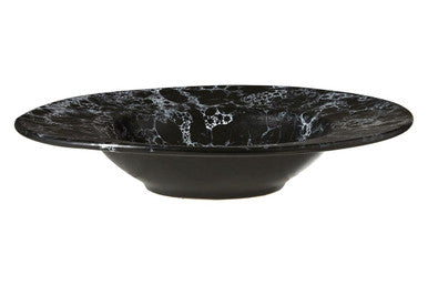 Orsina Hygge Black Marble Effect Pasta Bowl – Modern Artisan Stoneware