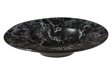 Orsina Hygge Black Marble Effect Pasta Bowl – Modern Artisan Stoneware