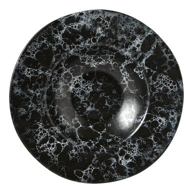 Orsina Hygge Black Marble Effect Pasta Bowl – Modern Artisan Stoneware