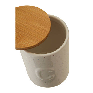 Orsina Fenwick Coffee Canister – Airtight Ceramic Jar with Bamboo Lid