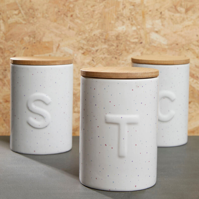 Orsina Fenwick Tea Canister – Airtight Ceramic Kitchen Storage Jar