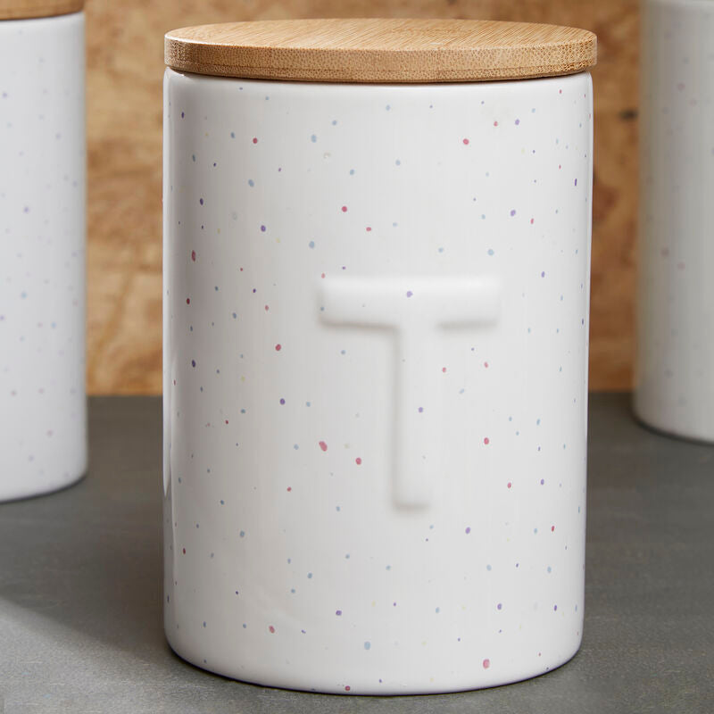 Orsina Fenwick Tea Canister – Airtight Ceramic Kitchen Storage Jar