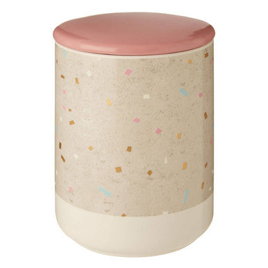 Orsina Lozica Large Earthenware Storage Canister – Grey & White