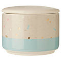 Orsina Lozica Small Earthenware Storage Canister – Grey Blue Retro Jar