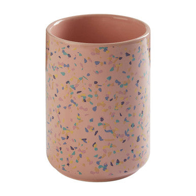 Orsina Yuki Large Pink Terrazzo Storage Canister | Kitchen Pantry Jar