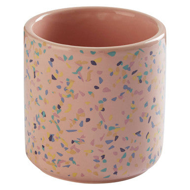 Orsina Yuki Medium Pink Terrazzo Storage Canister | Kitchen Pantry Jar