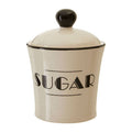 Orsina Broadway Sugar Canister – Cream and Black Kitchen Storage Jar