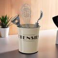 Orsina Broadway Utensil Holder – Cream Art Deco Kitchen Tool Organizer