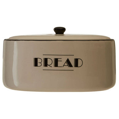 Orsina Broadway Bread Bin – Black and Cream Kitchen Storage Box