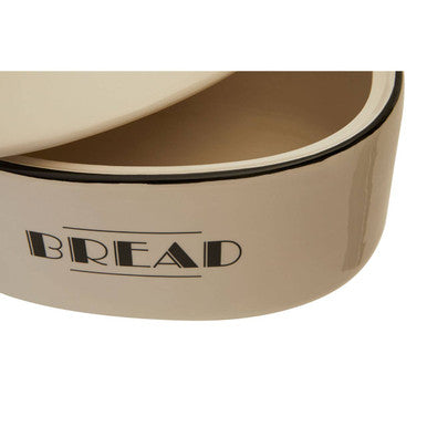 Orsina Broadway Bread Bin – Black and Cream Kitchen Storage Box