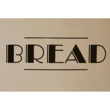 Orsina Broadway Bread Bin – Black and Cream Kitchen Storage Box