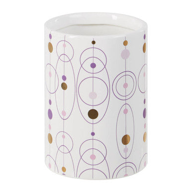 Orsina Fenwick Hair and Cosmetic Brush Holder | White Vanity Organizer