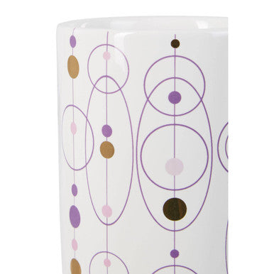 Orsina Fenwick Hair and Cosmetic Brush Holder | White Vanity Organizer