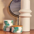 Orsina Winter Palm Stackable Canisters – Set of 3 Bamboo Lid Jars