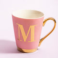 Orsina Monogram Mug – Frosted Pink Ceramic Personalised Letter M