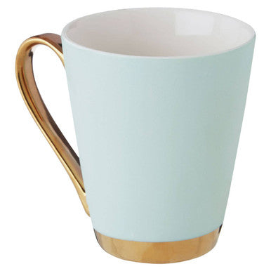 Orsina Mimo Green Frosted Monogram Mug – Art Deco Letter S Coffee Cup