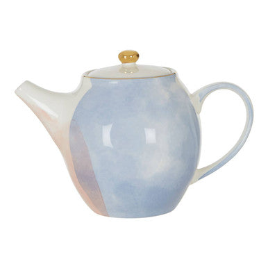 Orsina Colour of Paradise Ceramic Teapot – Hand-Painted Pastel Decor