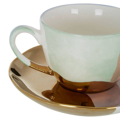 Orsina Colour Of Paradise Ceramic Cup and Saucer Set – Wabi-Sabi Style