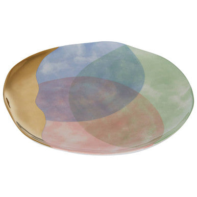 Orsina Colour Of Paradise Dinner Plate – Hand-Painted Ceramic with Gold